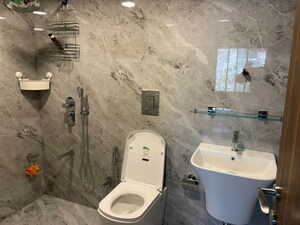 Bathroom in 3 BHK Apartment at Bandra West – for Rent