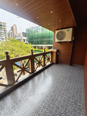 Balcony in 3 BHK Apartment at Bandra West – for Rent