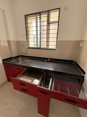 Kitchen in 1 BHK Apartment at Zen Elite, Kharadi – for Rent