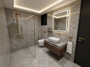 Attached Bathroom in 3 BHK Apartment at Santa Inez – for Sale