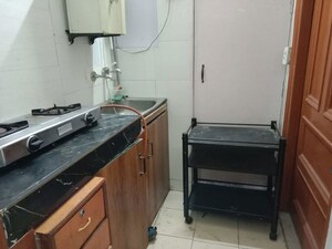 Kitchen in 1 BHK Builder Floor at Greater Kailash I – for Rent