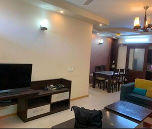 Living Room in 3 BHK Builder Floor at Bestech Park View Residency, Sector 3 – for Rent