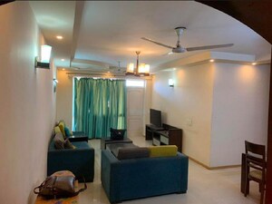 Living Room in 3 BHK Builder Floor at Bestech Park View Residency, Sector 3 – for Rent