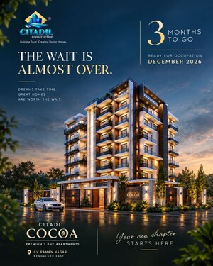 2 BHK Apartment – Exterior View View at Cv Raman Nagar - for Sale