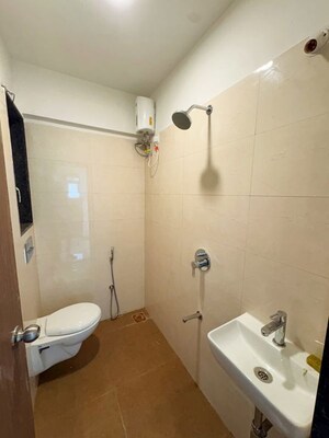 Bathroom in 1 BHK Apartment at Sadguru Avenue, Dahisar East – for Rent