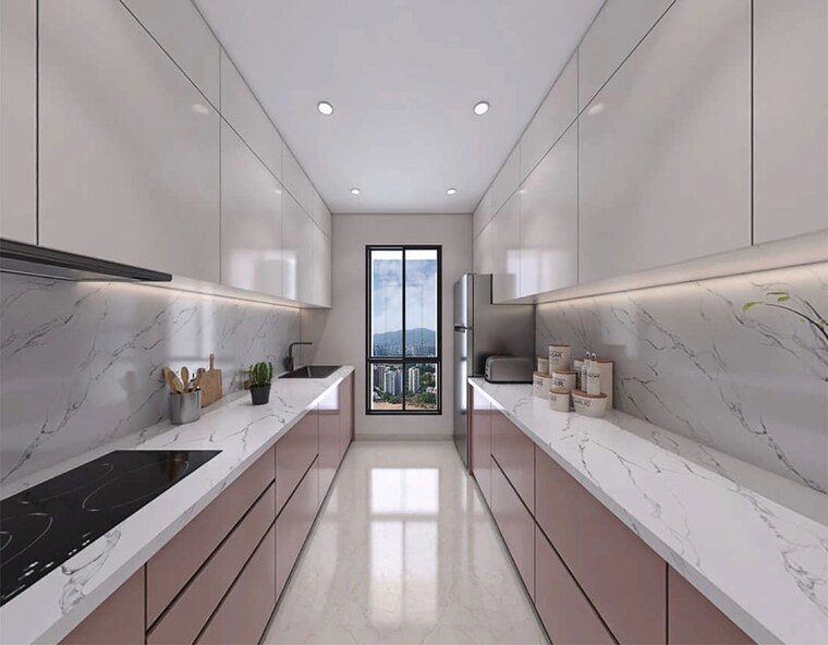 Kitchen, mextech-miraya-divine 2 Bedroom 710 Sq.Ft. Apartment In Kapur Bawdi Thane 10793851