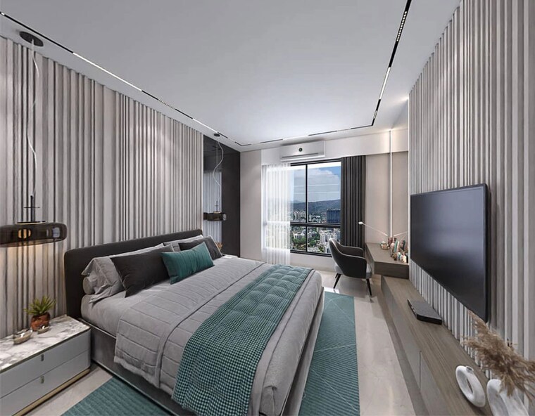 Bedroom, mextech-miraya-divine 2 Bedroom 710 Sq.Ft. Apartment In Kapur Bawdi Thane 10793851