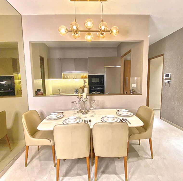 Dining area, mextech-miraya-divine 2 Bedroom 820 Sq.Ft. Apartment In Kapur Bawdi Thane 10793877