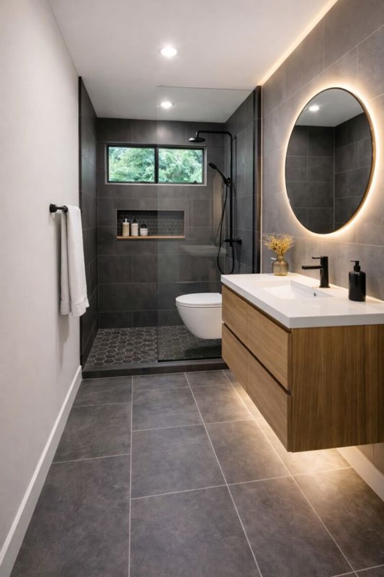 Bathroom, mextech-miraya-divine 2 Bedroom 820 Sq.Ft. Apartment In Kapur Bawdi Thane 10793877