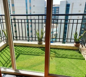 Balcony in 2 BHK Apartment at Sweta Central Park II, Sector 48 – for Rent