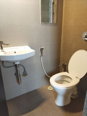 Bathroom in 1 BHK Apartment at Group Satellite Aarambh, Malad East – for Rent