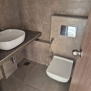 Bathroom in 2 BHK Apartment at Rustomjee Summit, Borivali East – for Rent