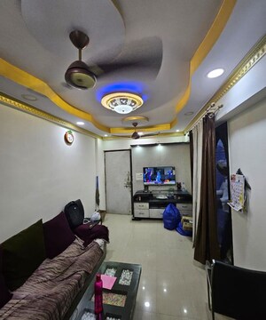 Living Room in 2 BHK Apartment at Sunshine Willows, Ghansoli – for Rent