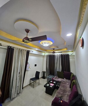 Living Room in 2 BHK Apartment at Sunshine Willows, Ghansoli – for Rent