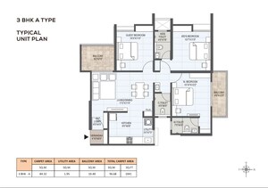 Floor Plan in 2 BHK Apartment at Mangalam Momento, Moshi – for Sale