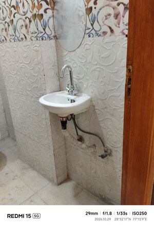 Bathroom in 1 BHK Apartment at Panchsheel Vihar – for Rent