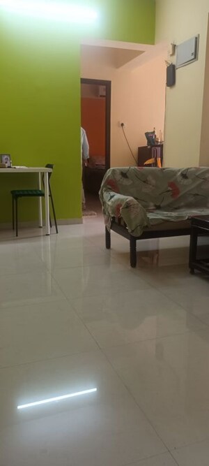Living Room in 1 BHK Apartment at Sunshine Willows, Ghansoli – for Rent
