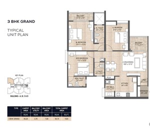 Floor Plan in 2 BHK Apartment at Mangalam Starview, Kiwale – for Sale