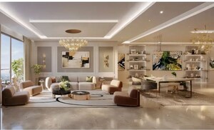 Living Room in 3 BHK Apartment at Godrej Varanya, Kharghar – for Sale