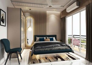 Bedroom in 3 BHK Apartment at Lodha Aureus, Sewri – for Sale