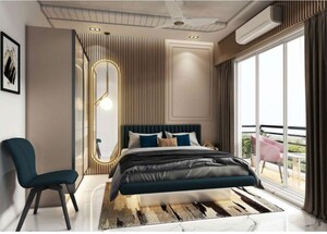 Bedroom in 4 BHK Apartment at Lodha Aureus, Sewri – for Sale