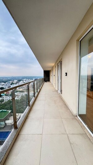Balcony in 3.5 BHK Apartment at Mahindra Luminare, Sector 59 – for Rent