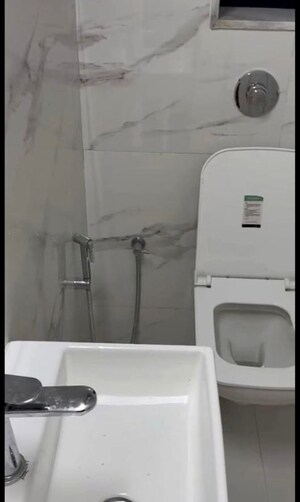 Bathroom in 3 BHK Apartment at Reflex Satnam Apartment, Cuffe Parade – for Rent