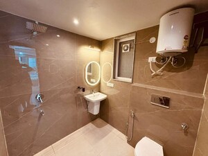 Bathroom in 3 BHK Builder Floor at Mehrauli – for Rent