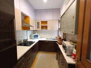 Kitchen in 2 BHK Builder Floor at Shivalik Colony – for Rent