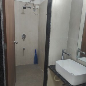 Bathroom in 1 BHK Apartment at Rajiv Sojpal Building, Dadar West – for Rent
