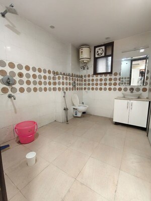 Bathroom in 1 BHK Builder Floor at Chattarpur – for Rent