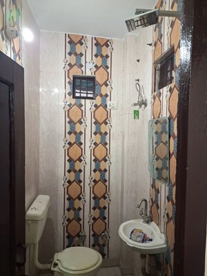 Bathroom in 3 BHK Builder Floor at Rohini Sector 3 – for Rent