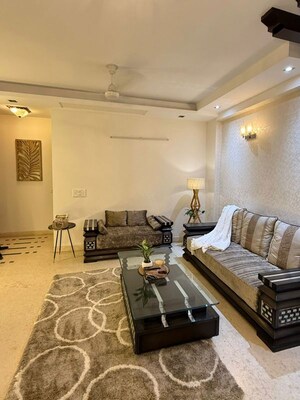 Living Room in 3 BHK Builder Floor at Chittaranjan Park – for Sale