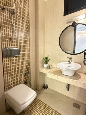 Bathroom in 3 BHK Builder Floor at Chittaranjan Park – for Rent