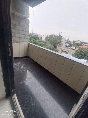 Balcony in 3 BHK Builder Floor at Bali Nagar – for Rent