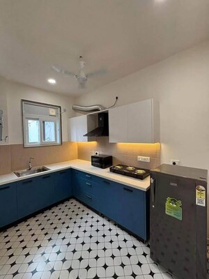 Kitchen in 1 BHK Builder Floor at Saket – for Rent