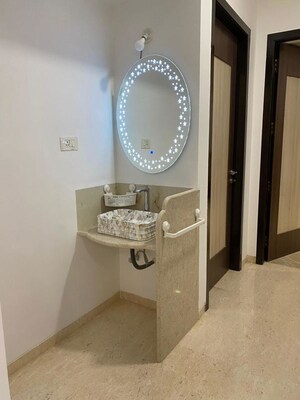 Bathroom in 3 BHK Apartment at Hiranandani Heritage Tower, Powai – for Rent