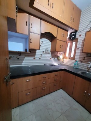 Kitchen in 4 BHK Apartment at Dilshad Colony – for Sale