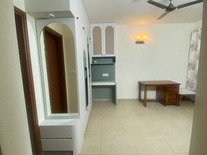 Living Room in 2.5 BHK Apartment at Bhartiya Nikoo Homes Phase 2, Thanisandra Main Road – for Rent