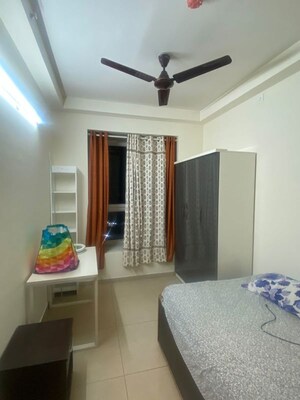 Living Room in 2.5 BHK Apartment at Bhartiya Nikoo Homes Phase 2, Thanisandra Main Road – for Rent
