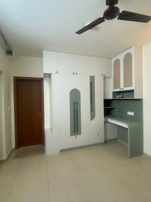 Building Lobby in 2.5 BHK Apartment at Bhartiya Nikoo Homes Phase 2, Thanisandra Main Road – for Rent