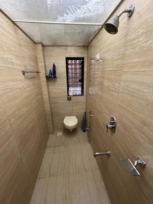 Bathroom in 3 BHK Apartment at Rohit Apartments, Andheri West – for Rent