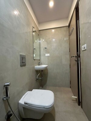 Bathroom in 2 BHK Apartment at DLH Legacy, Juhu – for Rent