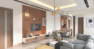 Living Room in 2 BHK Apartment at Today Capital Edge, Airoli – for Sale