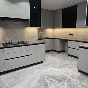 Kitchen in 4 BHK Builder Floor at Sushant Lok I – for Rent