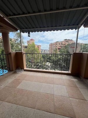 Balcony in 3 BHK Apartment at Bramha Avenue, Kondhwa – for Rent