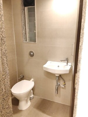 Bathroom in 1 BHK Apartment at Group Satellite Aarambh, Malad East – for Rent