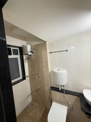 Bathroom in 3 BHK Apartment at Marathon Monte South, Byculla West – for Rent