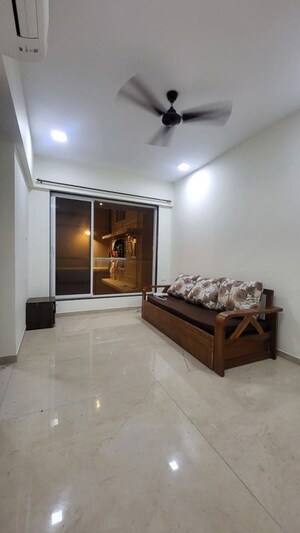 Living Room in 1 BHK Apartment at Platinum Tower 1, Andheri West – for Rent