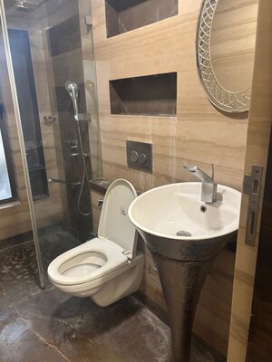 Bathroom in 2 BHK Apartment at Jaycee Bhagtani Elegance, Andheri West – for Rent